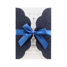 Elegant Invitation Card Slap-up Invitation Laser Cut Glitter Paper Holiday Card